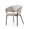 White upholstered dining chairs